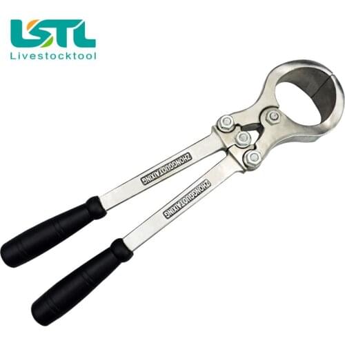 1 Pcs Sheep Castration Pliers Stainless Steel Bloodless Castration Clamp Cattle Goat Wether Pliers Carbon Castration Pliers