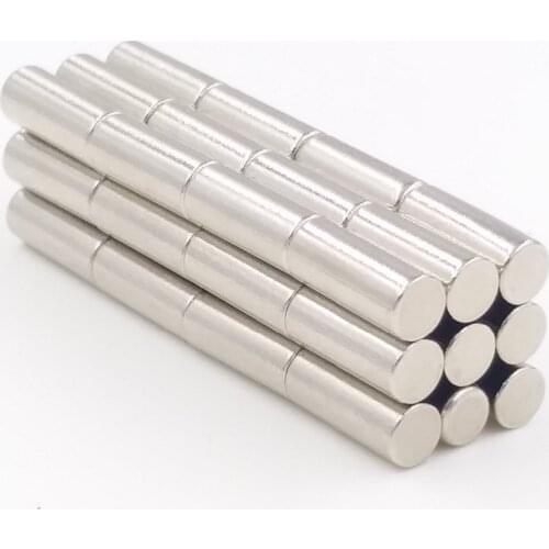 20pcs 4x10mm Super Strong N35 4 x 10 mm Craft Permanet Powerful Rare Earth Ndfeb Neodymium Magnets