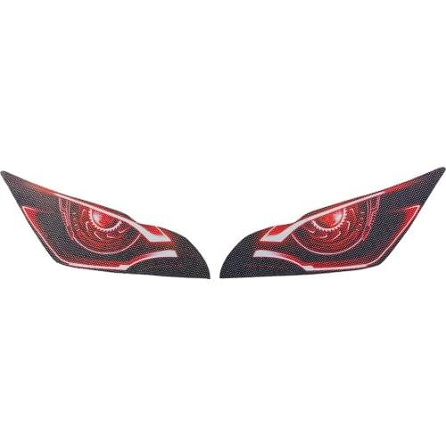 Motorcycle 3D Front Fairing Headlight Stickers For ZX10R ZX-10R ZX 10R 2011-2014 2015 Head Lamp Guard Protection Sticker Deacl