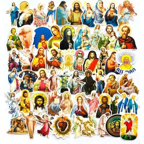 68pcs Jesus Christ Religion Sticker For skateboard suitcase refrigerator motorcycle Decal Sticker Car Styling