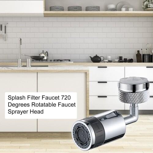 Tap Aerator 720 Degree Universal Rotating Filter Splash-proof Faucet 22-24mm Mobile Kitchen Faucet Section Shower Nozzle Aerator