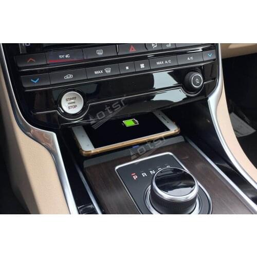 QI Car Wireless Charger For Jaguar XE/XF/XEL/XFL/F-PACE 2017-2019 Intelligent Infrared Fast Charging for iPhone Samsung Huawei