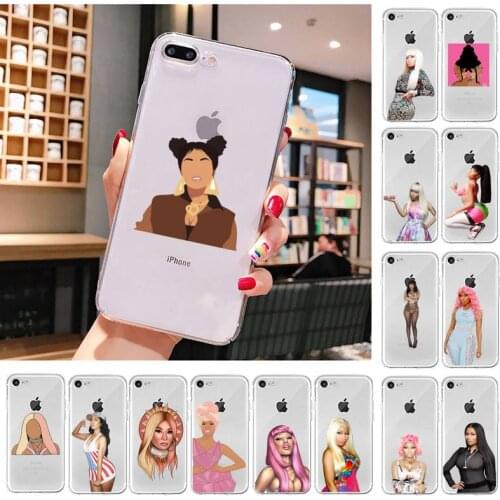 Nicki Minaj Phone Case For iPhone X XS MAX 6 6s 7 7plus 8 8Plus 5 5S SE 2020 XR 11 11pro max Clear funda Cover