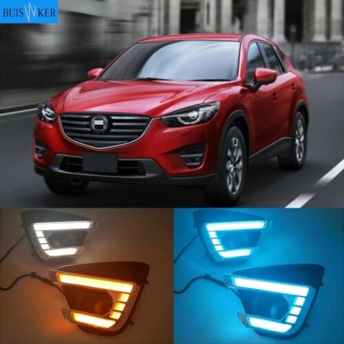 For Mazda CX-5 CX5 2012 - 2016 Driving DRL Daytime Running Light fog lamp Relay LED Daylight car style free ship