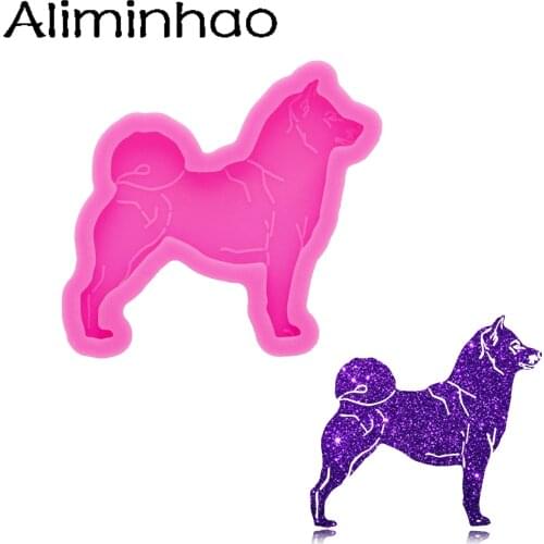 DY0976 Bright Hiromi Dogs crafts Mold for Keychain, Epoxy Resin Jewelries Making Tools, Resin Crafting Mold