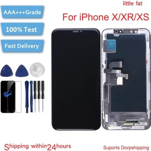 AAA+++ Screen For iphone X OLED XS MAX XR TFT display With 3D Touch Digitizer Assembly 11 Pro Max LCD Screen Replacement Display