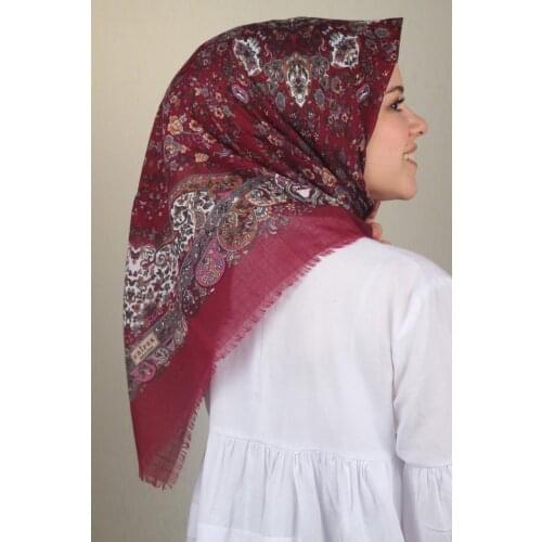 ERİPEK PATTERNED LINEN FLAMLI SCARF-DESEN-19-RENK-11