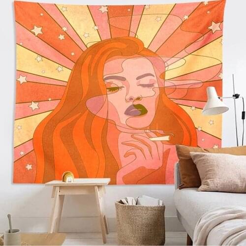 80s Aesthetic Room Decor Tapestry Wall Hanging Colorful Sunshine Wall Decor Psychedelic Tapestry Room Bedroom Decoration Mural