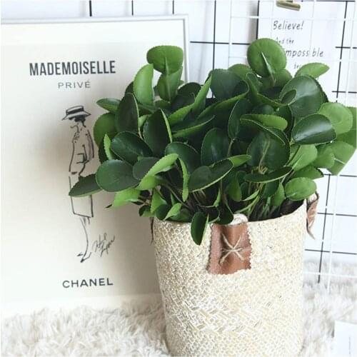 Artificial Plant Money Leaf Green Leaf Branch For Home Garden Decoration Desktop Decoration DIY Wedding Flower Fake Plant