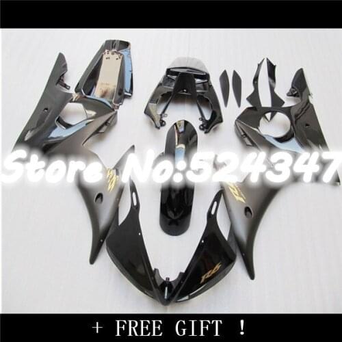 Plastic motorcycle fairings set for YZF R6 2003 2004 2005 YZFR6 03 04 05 matte black fairing kits bodywork part for Yamaha-Hey