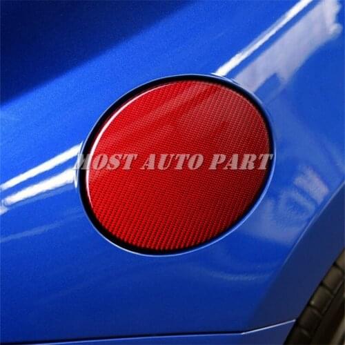 Carbon Fiber Fuel Filler Cover Gas Tank Cap Cover For Toyota 86 GT86 Scion FR-S 2012-2019 Red/Black Car accesories interior