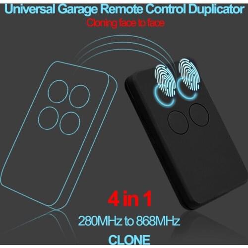 Upgrade 233-V15.0 Garage Door Remote Control 433MHz Garage Door Opener 280MHz to 868MHz Multi-Frequency Gate Command Transmitter