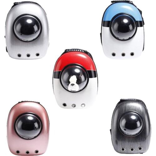 Pet portable carrier dog space capsule backpack cat dog carrying bag backpack outdoor travel pet knapsack light breathable
