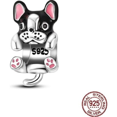 CODEDOG Authentic 925 Sterling Silver Cute Cat Kitty Animal Beads Charm for Original 3mm Bracelet Bangle Girl Gifts CMC208