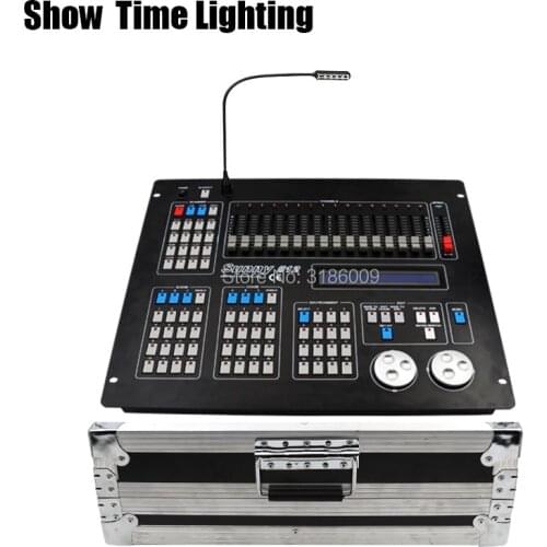 SHOW TIME New Sunny 512 DMX Controller With Flycase Stage Light DMX Master Console Flight Box For XLR-3 Led Par Beam Moving Head