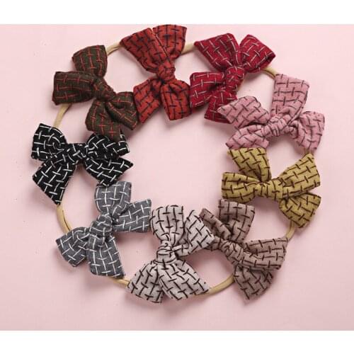 Baby Girls Headband Cotton Linen Kids Thin Nylon Hairband Elastic Newborn Head Band Soft Infant Hair Accessories 2020 New