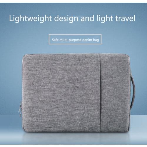 Laptop Sleeve 11 13 15 inch notebook case Soft bag Denim bag For Macbook Air Pro Retina 11 13 15 inch Tablet Pocket