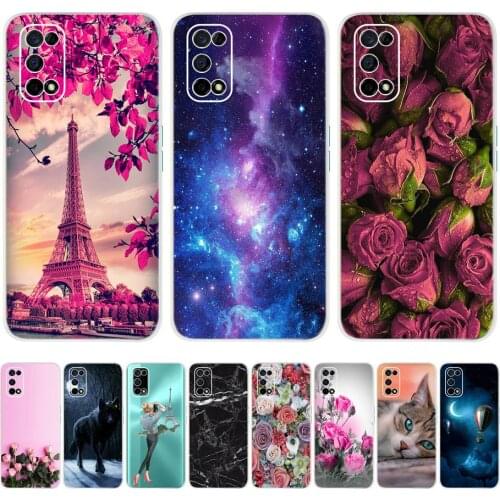 Silicone Case For Realme V5 Case Women Child Back Cover Bumper Housing Cases For Oppo Realme V5 V 5 5G 6.5" Soft Silicone Bumper