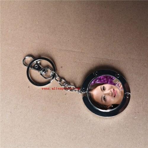 Sublimation blank bag hanger keychains blank keyrings hot transfer printing DIY consumables materials