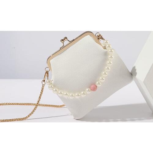 Chain Kiss Lock Shell Bags Bag Purses Canvas Women Shoulder Crossbody Bag Red PU Leather Inside Womens Handbags free shipping