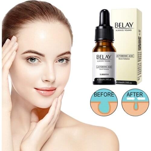 Zero Pore Instant Perfection Serum Lactobionic Acid Face Solution Serum Minimize Pores Remover Wrinkle Anti-Aging Essence TSLM1