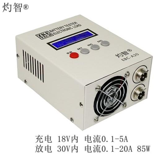 EBC-A20 Battery Capacity Tester Lithium Lead-acid Lithium Ferroelectric Three Charge and Discharge Device 5A Charge 20A Discharg