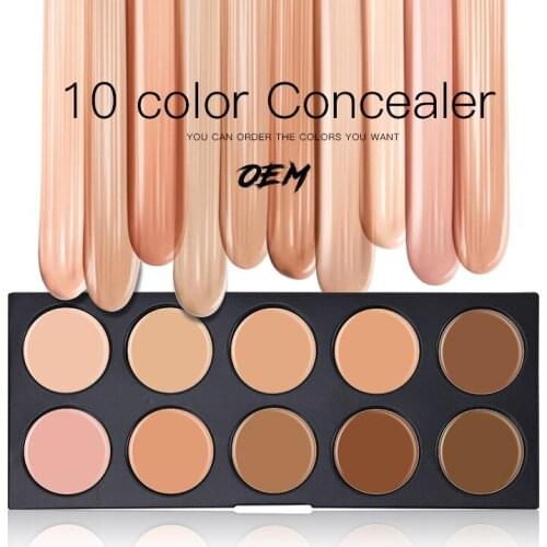 10 Color Concealer Brightening, Natural And Light Foundation, Spot Potion Print Foundation Concealer Concealer Palette