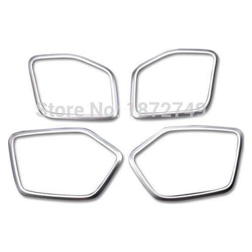 4pcs Chrome Side Louder Door Speaker Frame Cover Trim for Ford Explore 2011 2012 2013 2014