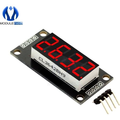 0.36" 0.36inch 0.36 Inch TM1637 7 Segments Digital Display Tube 4-Digit LED Module Board For Arduino Red Color