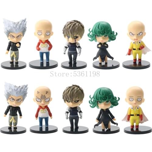 9cm Anime Figure ONE PUNCH-MAN Saitama Genos BLAST Action Figure Toys One Punch Man Collection Model Doll Gift 5pcs/lot