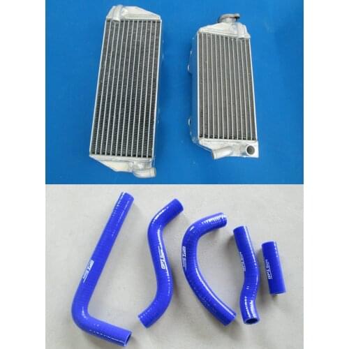 Aluminum Radiator for SUZUKI RMZ250 2010 2011 & Silicone Hose RMZ 250 RMZ-250 10 11