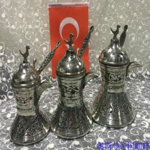 Arabic Coffee Pot Hand Carved Pattern Turkish Coffee Pot Copper Coffee Pot french press coffee maker turkish coffee maker