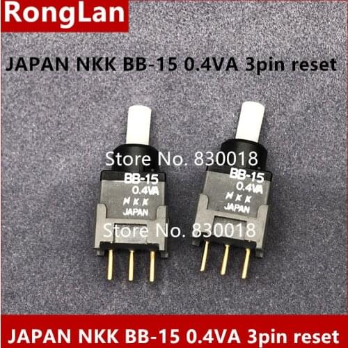 [BELLA]Japans NKK BB-15 0.4VA miniature gold-plated 3 -pin reset switch waterproof button switch--10PCS/LOT
