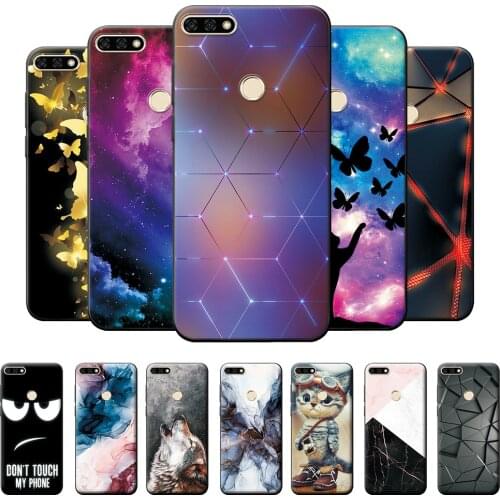 Case on Honor 7C RU Case For Huawei Honor 7C RU 7CRU 5.7" Shockproof Phone Case on Honor 7C RU TPU Silicone Cool Case Bumper