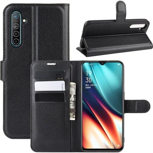 Book Style PU Leather Case Cover for OPPO K5 Flip Wallet Phone Bags Cases with Stand for REALME XT/REALME X2