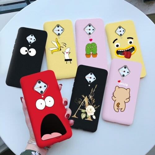 For Vivo S1 Pro Case Shockproof Soft Silicone Jelly Cartoon Back Cover For Vivo V17 Russia V1945A V17 Pro 1909 S1Pro Phone Cases