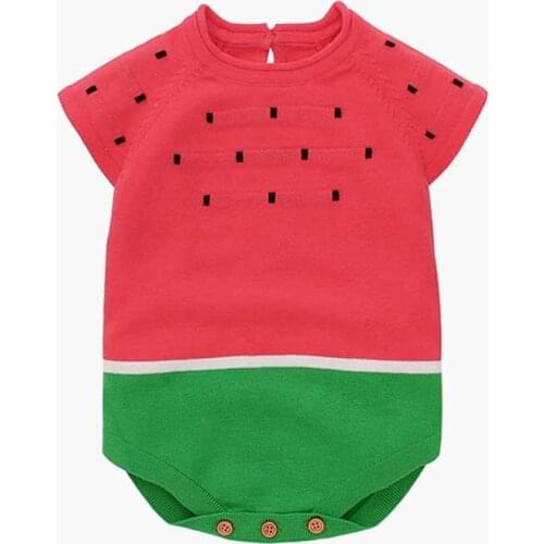 Baby Boys Girls Knitting Rompers Cute Newborn Baby Boys Clothes Infant Bodysuit Baby Girl Boy Short sleeve Romper Jumpsuit