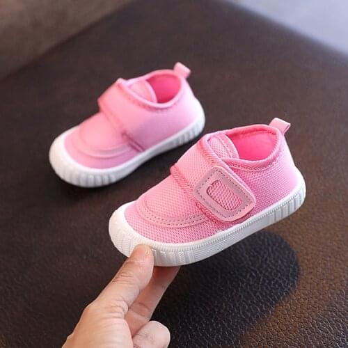 Woven Mesh Casual Shoes Toddler Kids Baby Shoes 2021 Summer Sports Sneakers Breathable Non-slip Flat Sport Shoes For Boys Girls