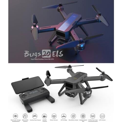 MJX B20 rc gps drone EIS With 4K 5G WIFI Ajustable HD Wide Angle Camera Optical Flow Positioning Brushless Helicopter RTF