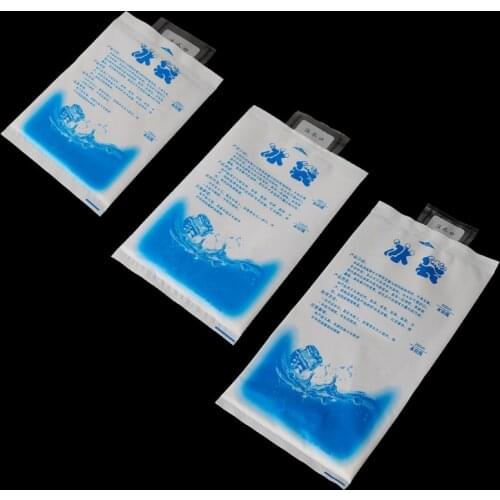 10PCS Reusable Plastic Cooler Bag For Food Storage Ice Gel Packs Cubes High Quality