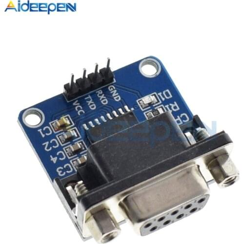 MAX3232 RS232 to TTL Serial Port Converter Module DB9 Connector MAX232 Diy Kit Electronic PCB Board Module