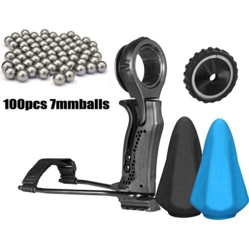 Powerful Portable Bracket Fishing Slingshot Tools Catapult Professional Hunting Shooting Bow Arrows Steel Balls Outdoor Gadgets