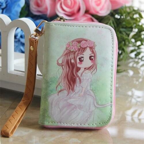Cartoon Zipper Womens Short Wallet Women bag Wallet Women Clutch Small Coin Purse Female Money Coin Bag For Girl Gift