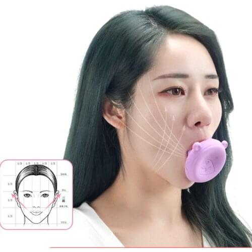 New Face Slimming Tool Face Lift Skin Firming V Shape Exerciser Instrument Silicone Portable Anti Wrinkle Mouth Exercise Tool