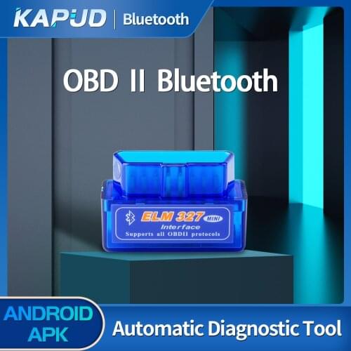 Kapud Mini OBD2 Elm327 V1.5 Bluetooth Auto OBDII Adapter Auto Diagnostic Scanner Tool Android Windows 12V