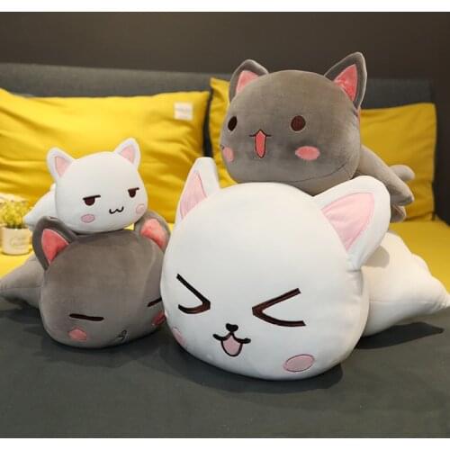 Super Cute cat Plush pillow soft high quality Seat Sofa Pillow Plush Toy Stuffed Animal Doll Head Pillows Creative birthday Gift