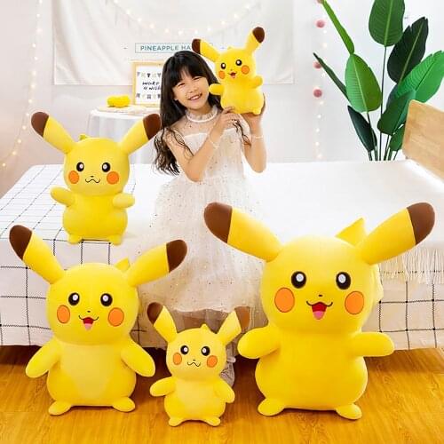 T TAKARA TOMY Pokemon Go Pikachu 35-70CM Plush Stuffed Cute Toy Lovely Children Adult Pillow Girlfriend Gift