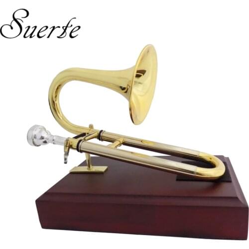 Bb/A Soprano Trumpet with mouthpiece Stand Yellow brass Slide trumpet musical instruments