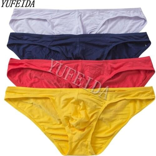 4PCS/2PCS Men Modal Briefs Homme Slip Underwear Bulge Pouch Soft Modal Underpants Sexy Jockstrap Gay Panties Bikini Nightwear