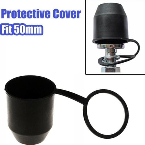 Black Tow Bar Ball Cover Car Towing Hitch Towball Trailer Protection Cap Trailer ball head protective cover Auto parts